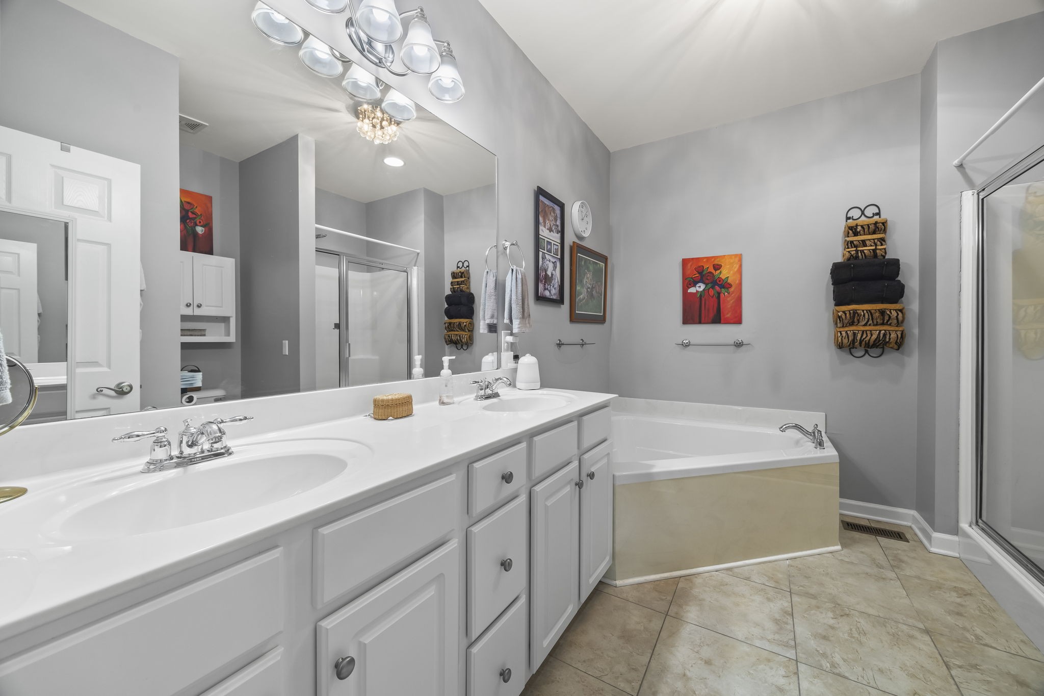 1305 Decatur Circle Franklin, TN 37067 - Photo 9 of 29 a spacious bathroom with a double vanity sink mirror and double