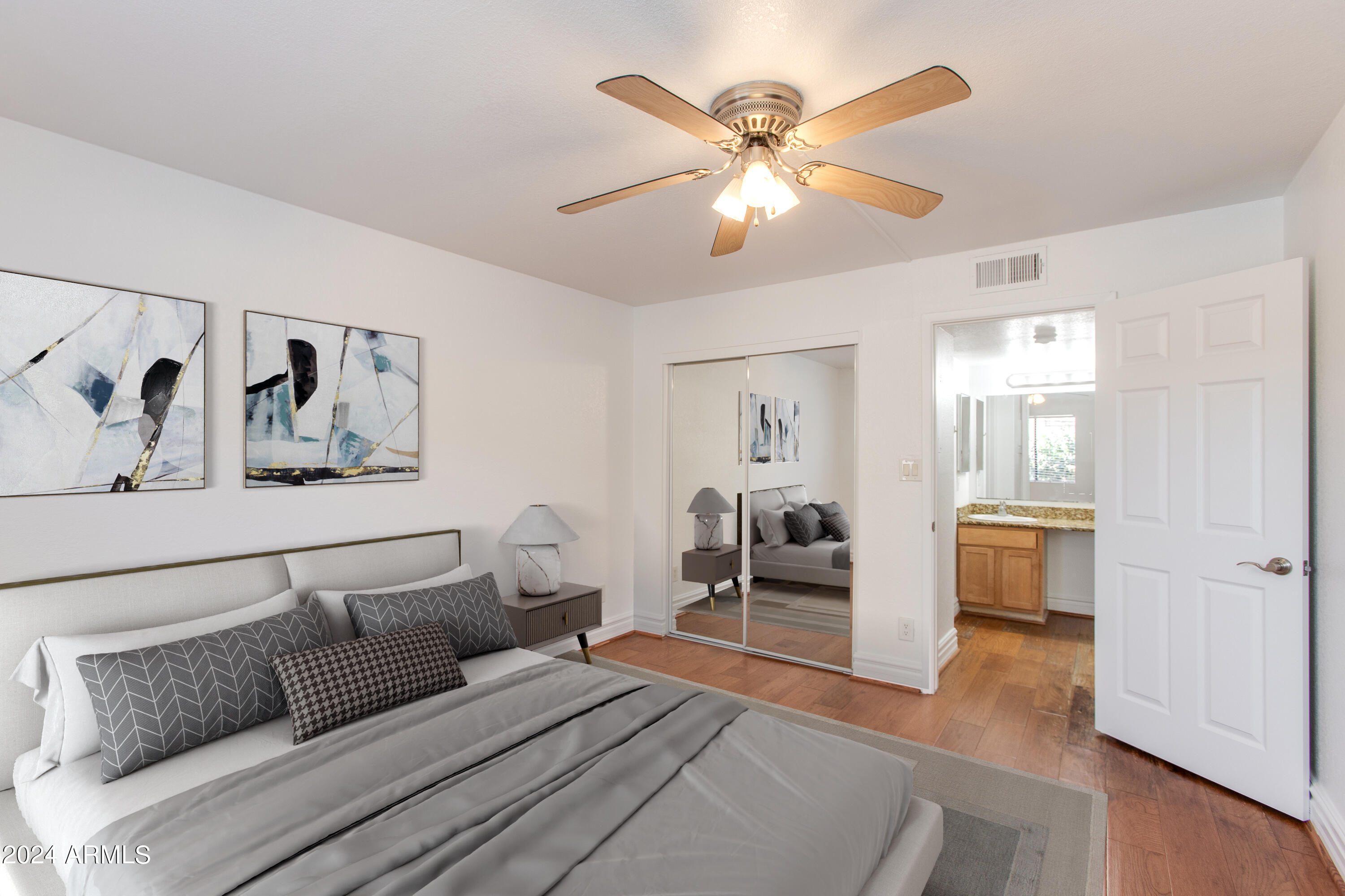 3825 East Camelback Road, Unit 132 Phoenix, AZ 85018 - Photo 11 of 19 Bedroom w/ 2 closets