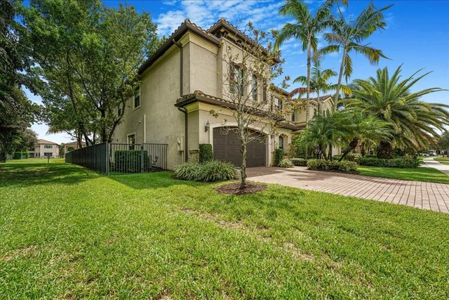 a view of a building with a tree