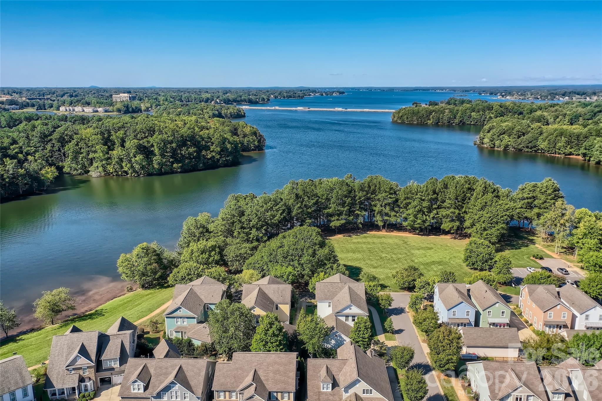 183 Lavender Bloom Loop Mooresville, NC 28115 - Photo 33 of 46 an aerial view of ocean with residential house with outdoor space