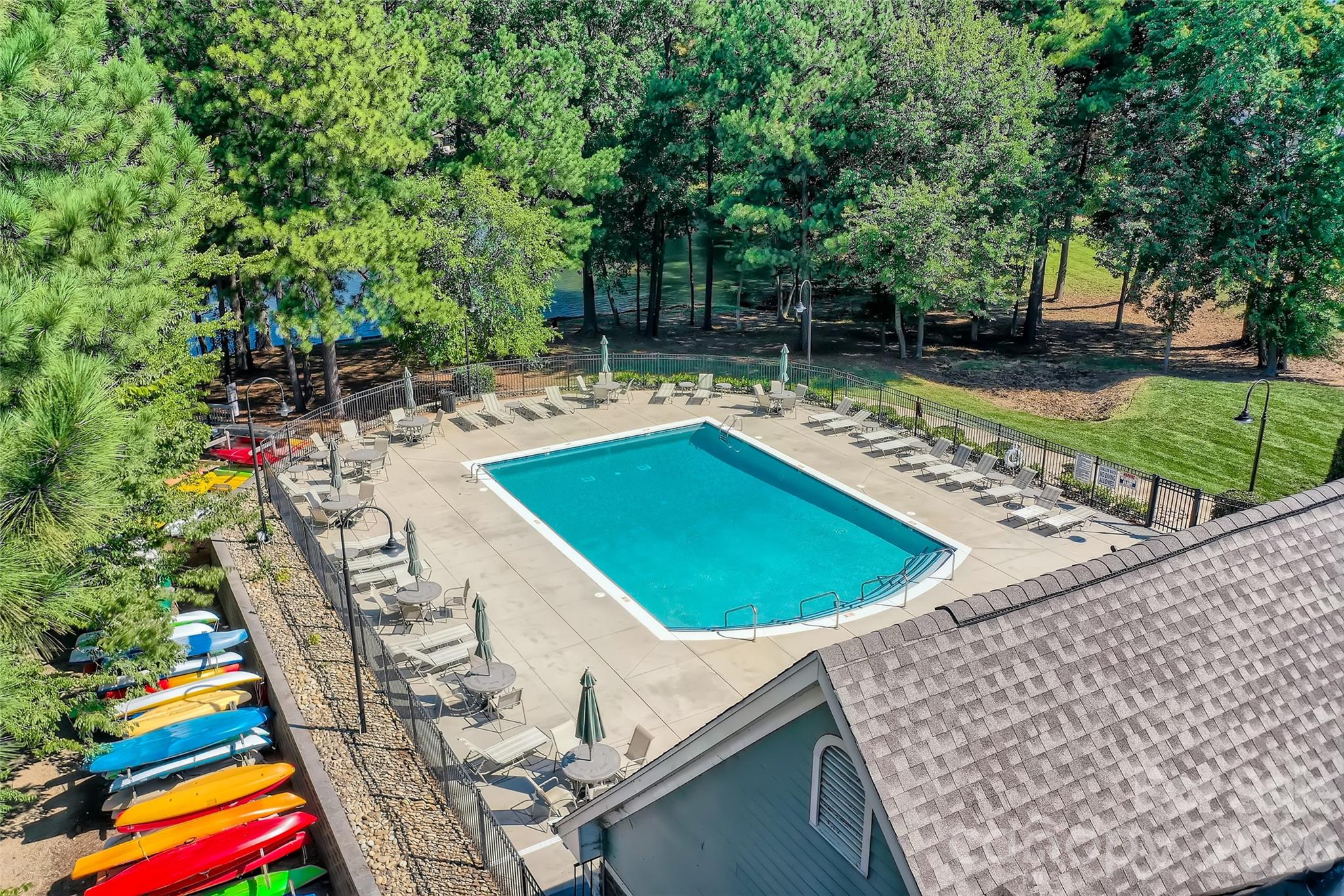 183 Lavender Bloom Loop Mooresville, NC 28115 - Photo 40 of 46 a view of swimming pool with seating space
