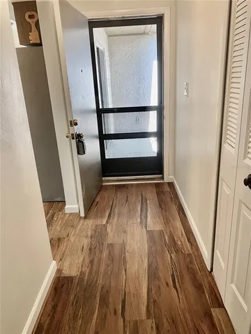 a view of wooden floor in a room