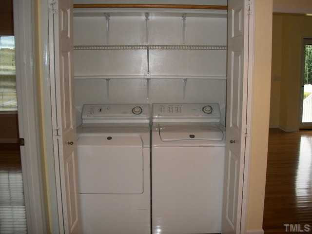 8131 Covered Bridge Road Wendell, NC 27591 - Photo 17 of 22 Not only were the owners generous to leave the refrigerator, but this washer and dryer as well. Amazing home with appliances included, where else can you get all this for this price? Laundry Room