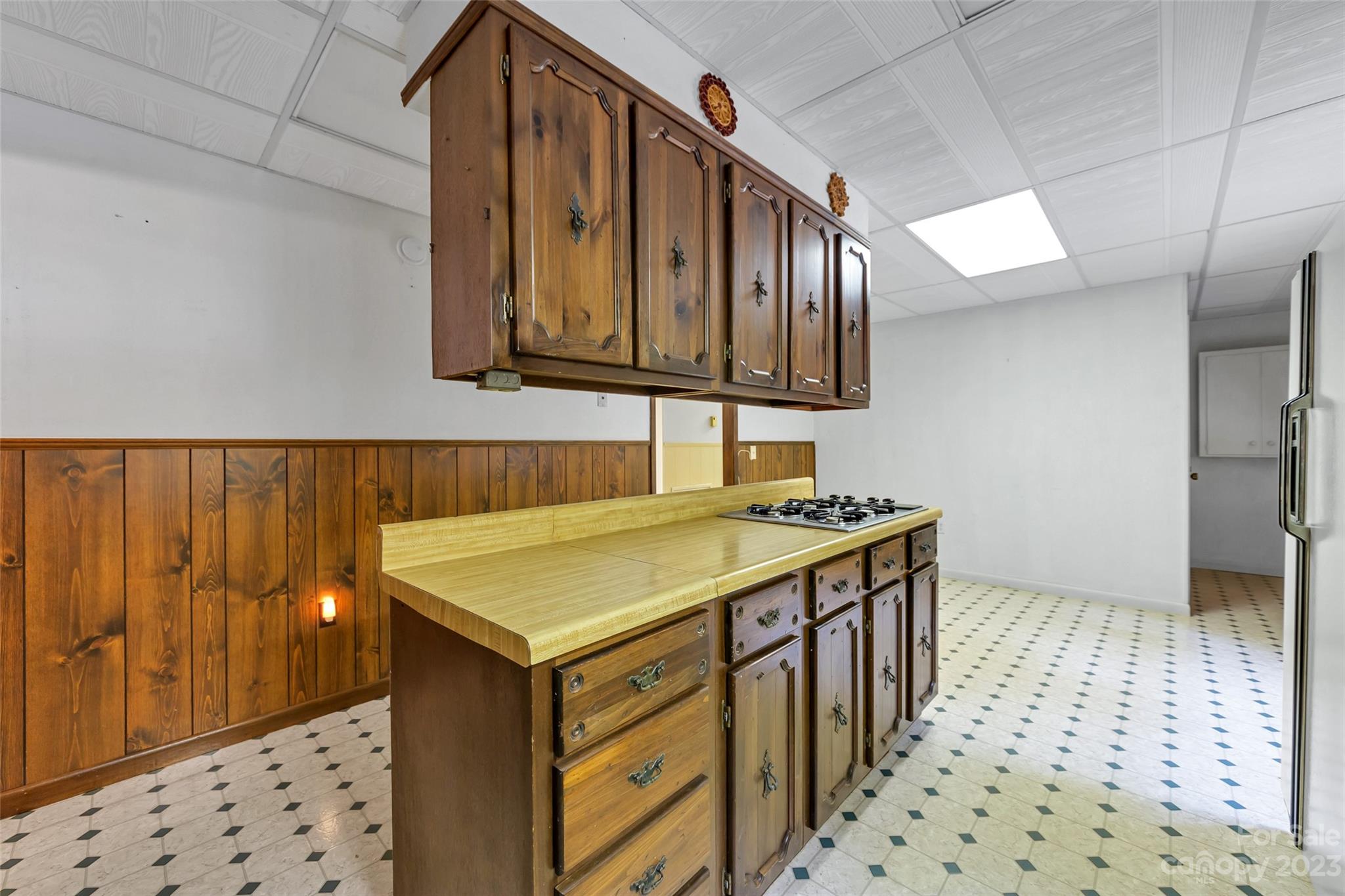 91 Chestnut Hill Road Black Mountain, NC 28711 - Photo 13 of 45 a kitchen with a stove and a microwave