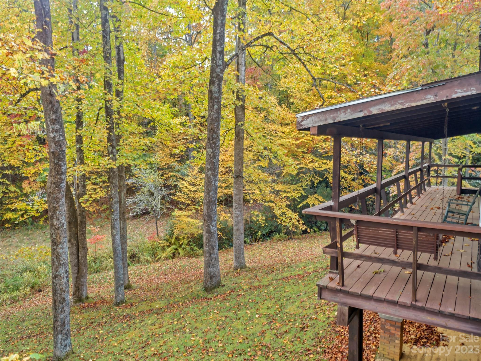 91 Chestnut Hill Road Black Mountain, NC 28711 - Photo 42 of 45 a view of a balcony with an outdoor space
