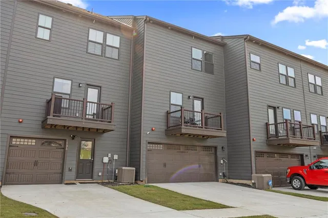 a front view of a house