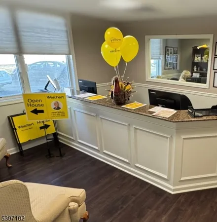 a living room with a furniture