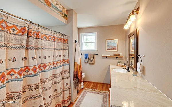 a very nice looking room with a large window
