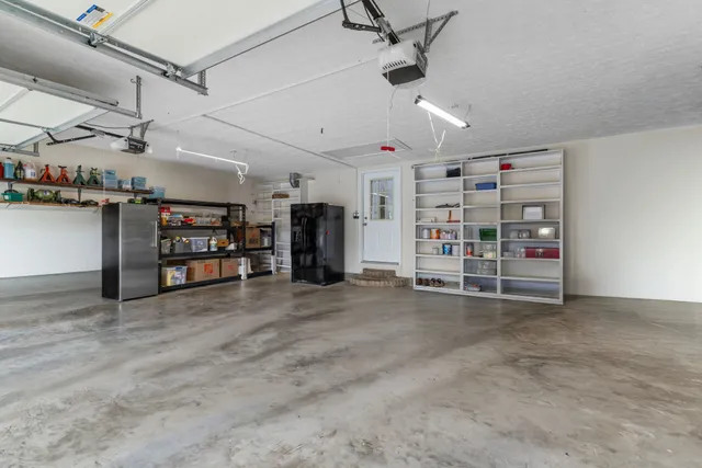 a view of a storage and utility room