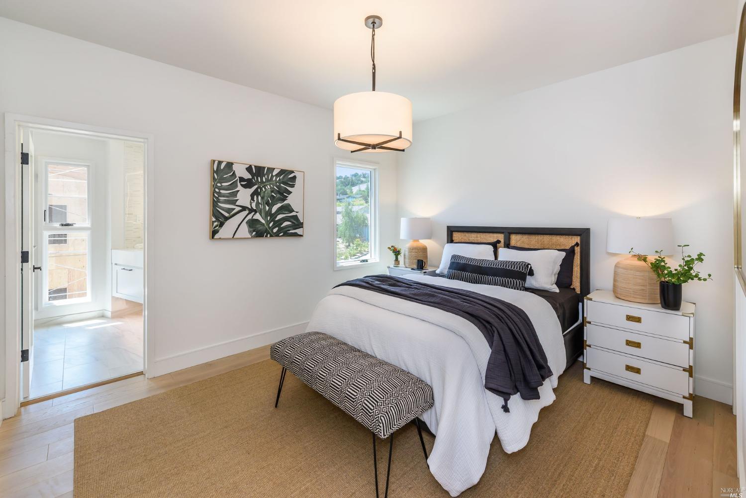 1072 Foster Road Napa, CA 94558 - Photo 13 of 28 a bedroom with a bed and a window