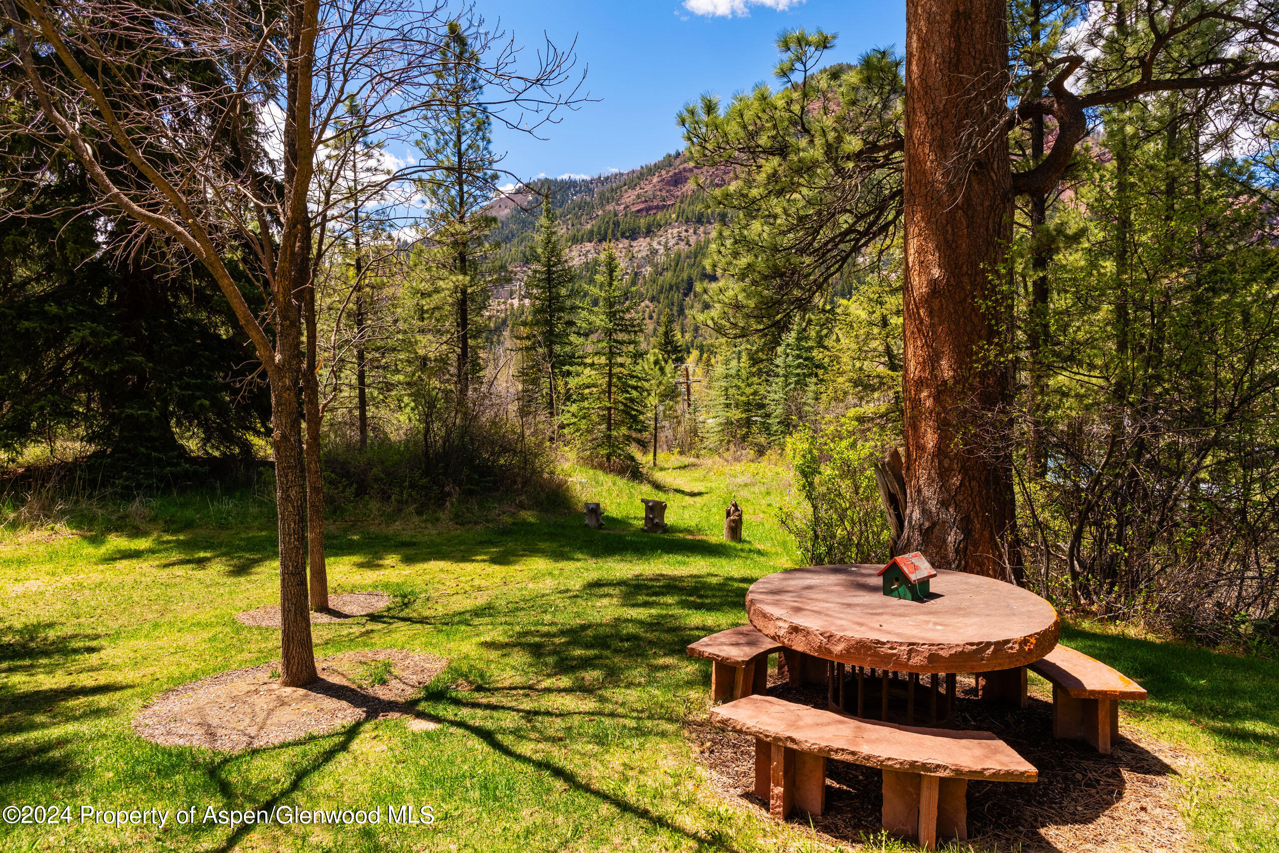 102 Firehouse Road Redstone, CO 81623 - Photo 47 of 50 a view of a swimming pool with an outdoor space and seating area