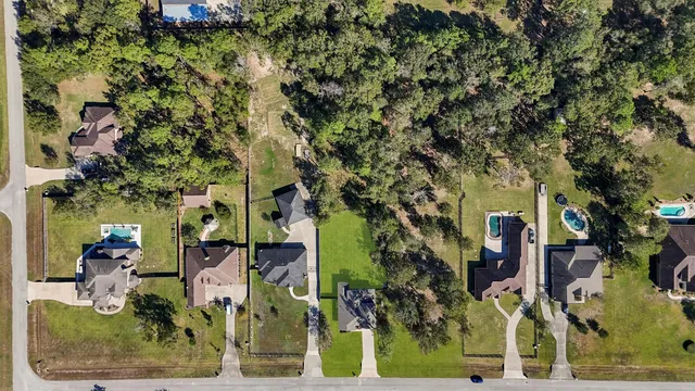 front view of residential houses with outdoor space