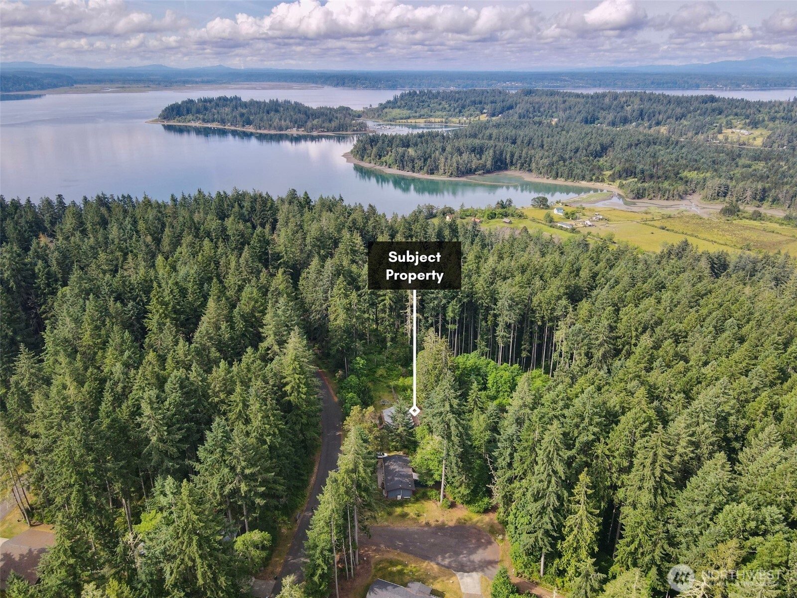 11422 Leschi Circle Anderson Island, WA 98303 - Photo 2 of 40 a view of a lake with a city