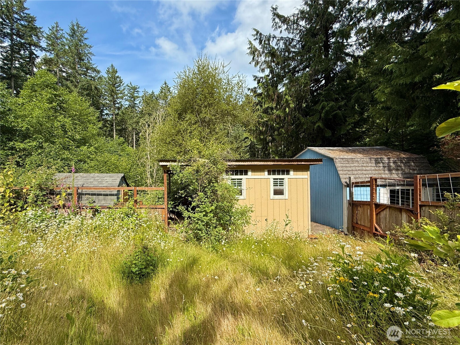 11422 Leschi Circle Anderson Island, WA 98303 - Photo 34 of 40 a backyard of a house with yard and outdoor seating