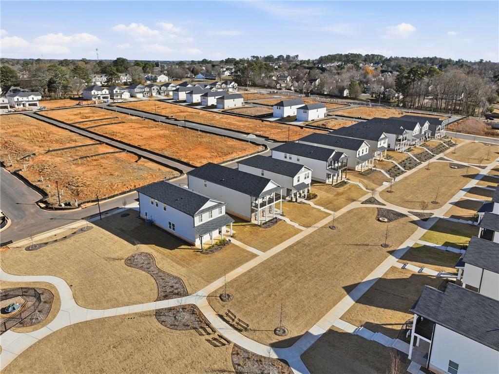 1503 Wild Fox Run Lawrenceville, GA 30045 - Photo 37 of 46 an aerial view of residential houses with outdoor space