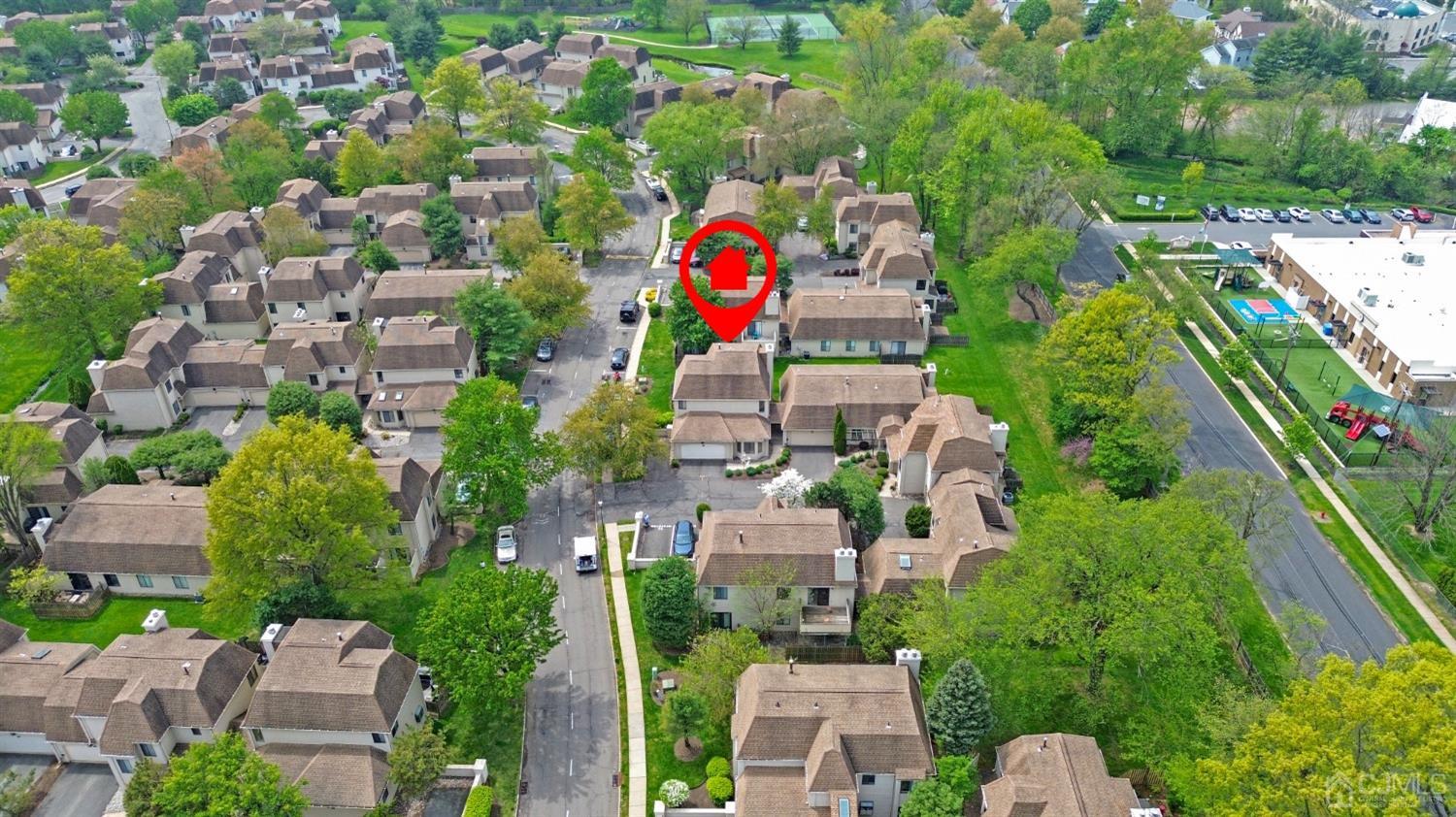 58 Gate House Lane Edison, NJ 08820 - Photo 32 of 37 an aerial view of residential house with outdoor space and swimming pool
