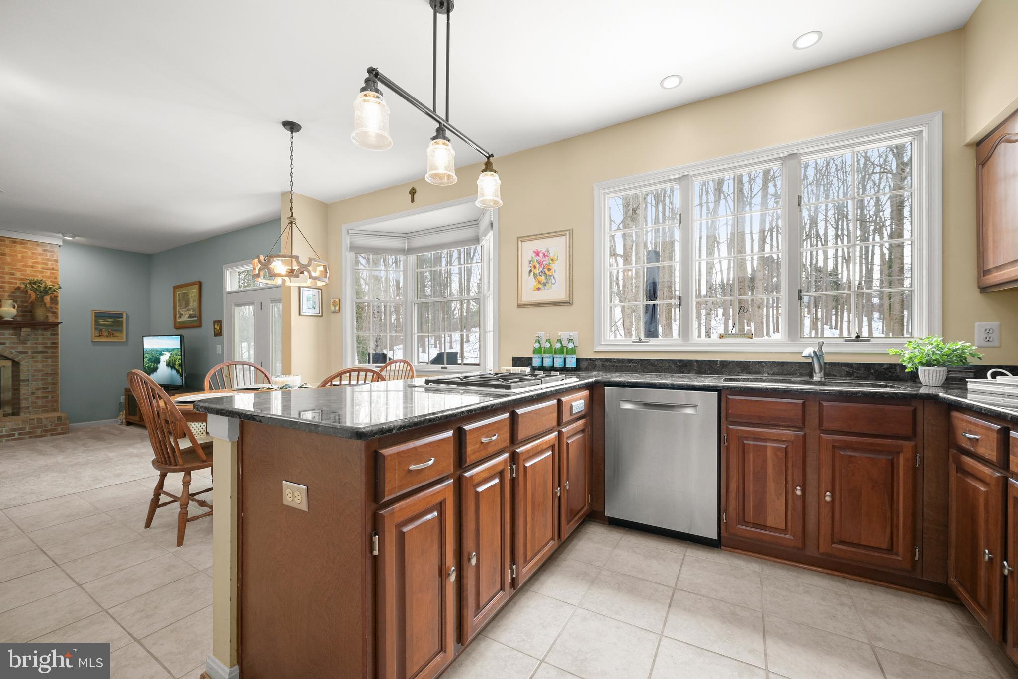 9733 Starling Road Ellicott City, MD 21042 - Photo 18 of 55 Kitchen off family room with updated lighting