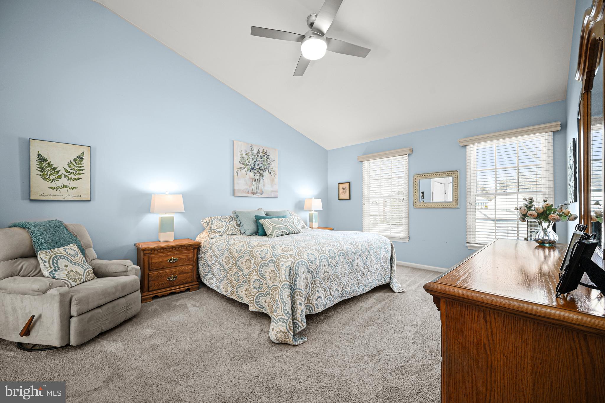 9733 Starling Road Ellicott City, MD 21042 - Photo 25 of 55 Primary bedroom with vaulted ceiling