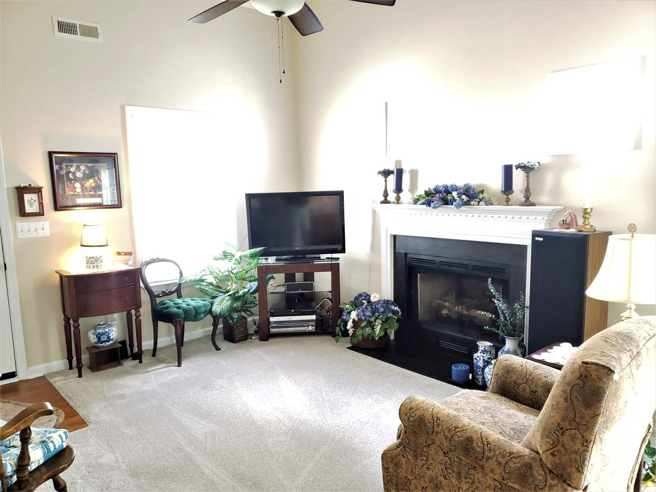9105 Shallcross Way Raleigh, NC 27617 - Photo 4 of 23 LR with Fireplace