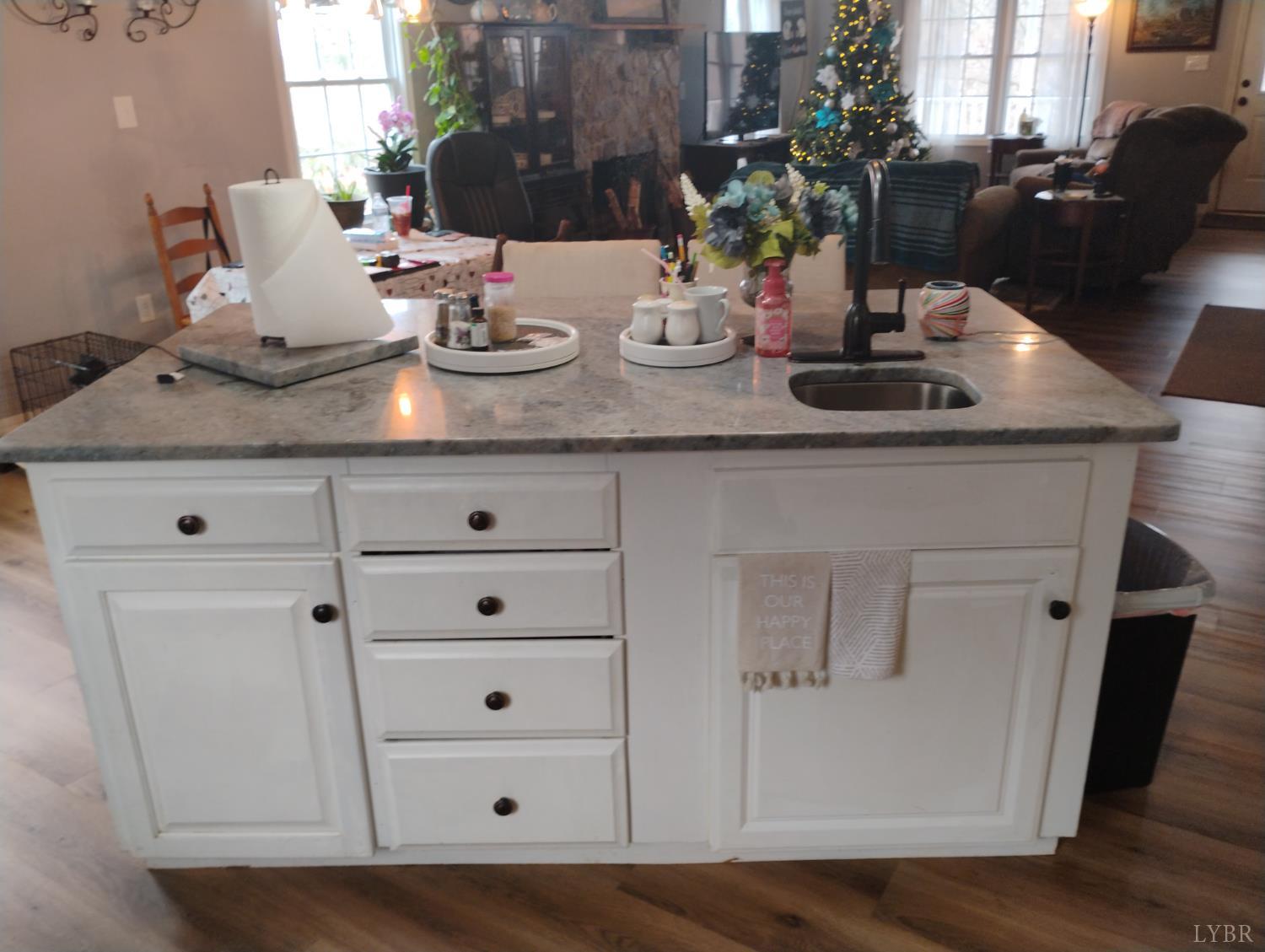 4183 Tye River Road Amherst, VA 24521 - Photo 13 of 62 a kitchen with sink and white cabinets