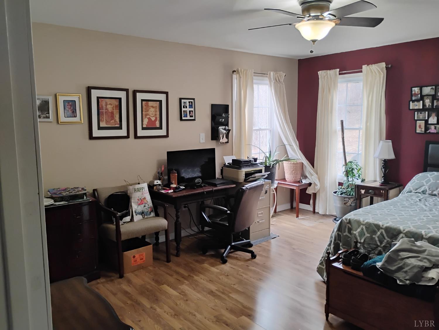 4183 Tye River Road Amherst, VA 24521 - Photo 25 of 62 a view of a livingroom with workspace and a window