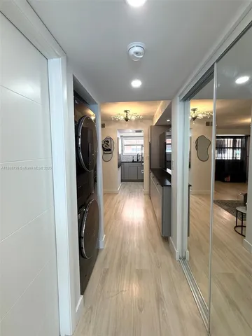 a view of a utility room with a fireplace