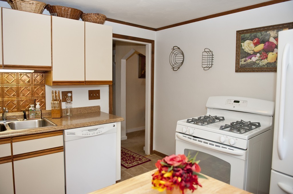 79 Powell Avenue Springfield, MA 01118 - Photo 4 of 20 a kitchen with a white stove top oven and sink