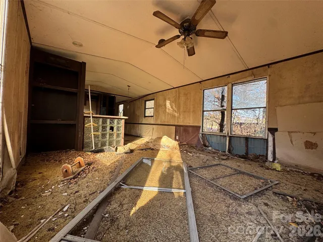 a house view with a backyard