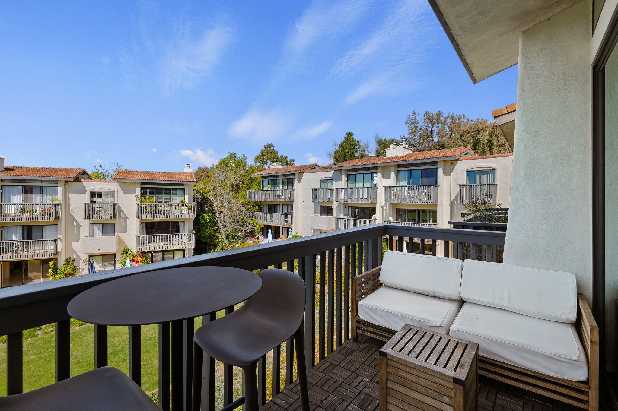 3375 Foothill Road, Unit 233 Carpinteria, CA 93013 - Photo 16 of 21 a view of a balcony with chairs