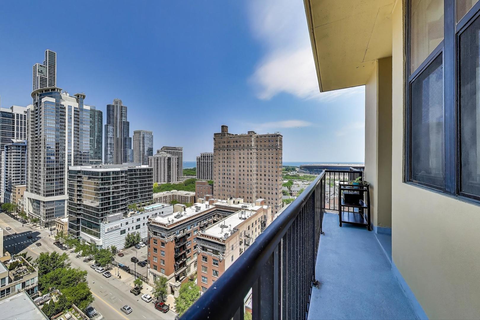1464 South Michigan Avenue, Unit 1609 Chicago, IL 60605 - Photo 22 of 45 a city view with tall buildings