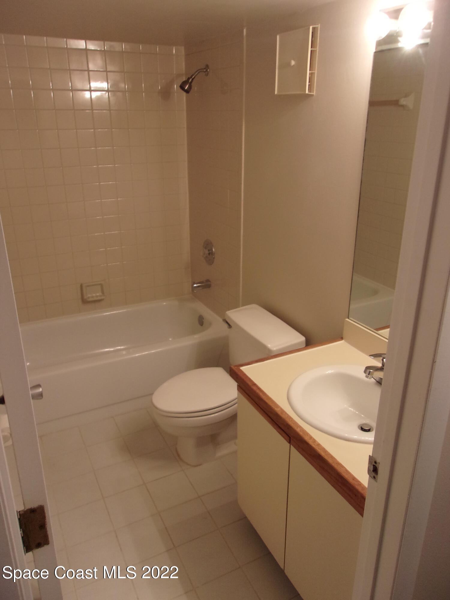 300 Columbia Drive, Unit 3202 Cape Canaveral, FL 32920 - Photo 9 of 16 a bathroom with a sink a toilet and shower