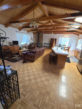 a view of a garage with stuff