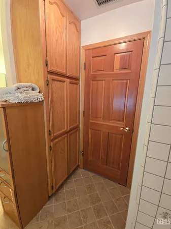 a view of a closet area