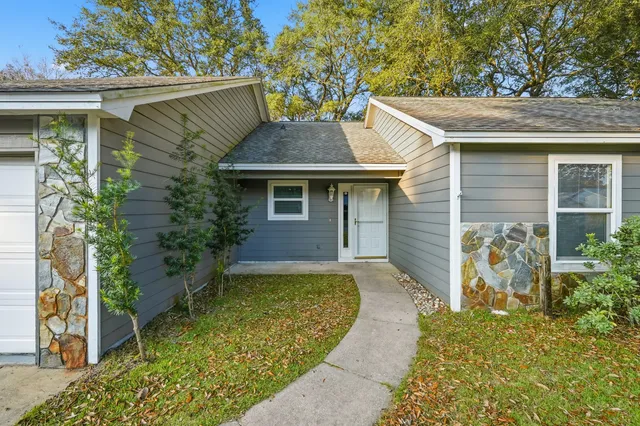 a view of front door