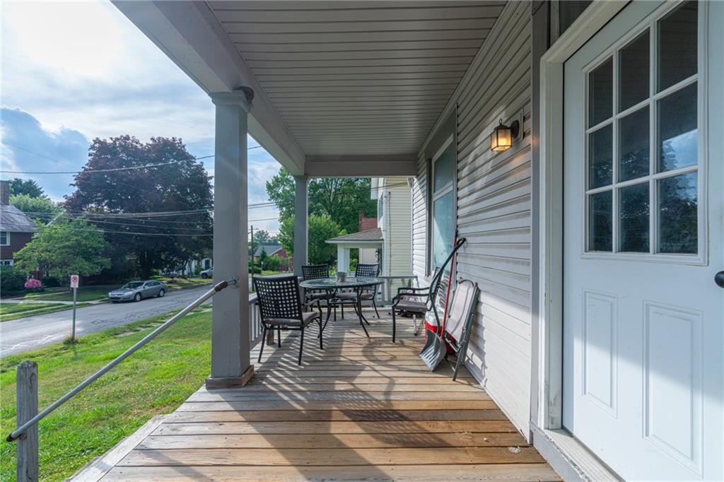 231 Maple Street Slippery Rock, PA 16057 - Photo 21 of 22 a view of a porch with chairs and plants