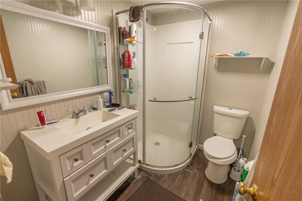 231 Maple Street Slippery Rock, PA 16057 - Photo 7 of 22 a bathroom with a sink toilet and shower