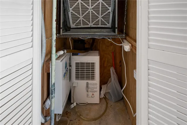 a view of storage and utility room