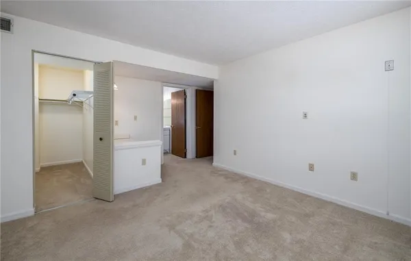 a view of an empty room
