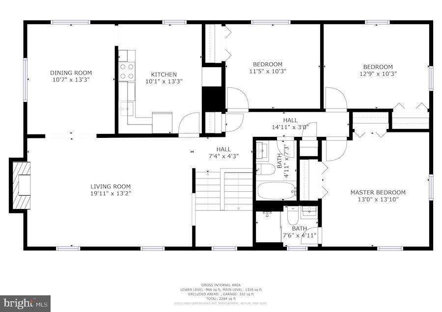 2104 Old Stage Road Alexandria, VA 22308 - Photo 38 of 39 Main Level Floor Plan