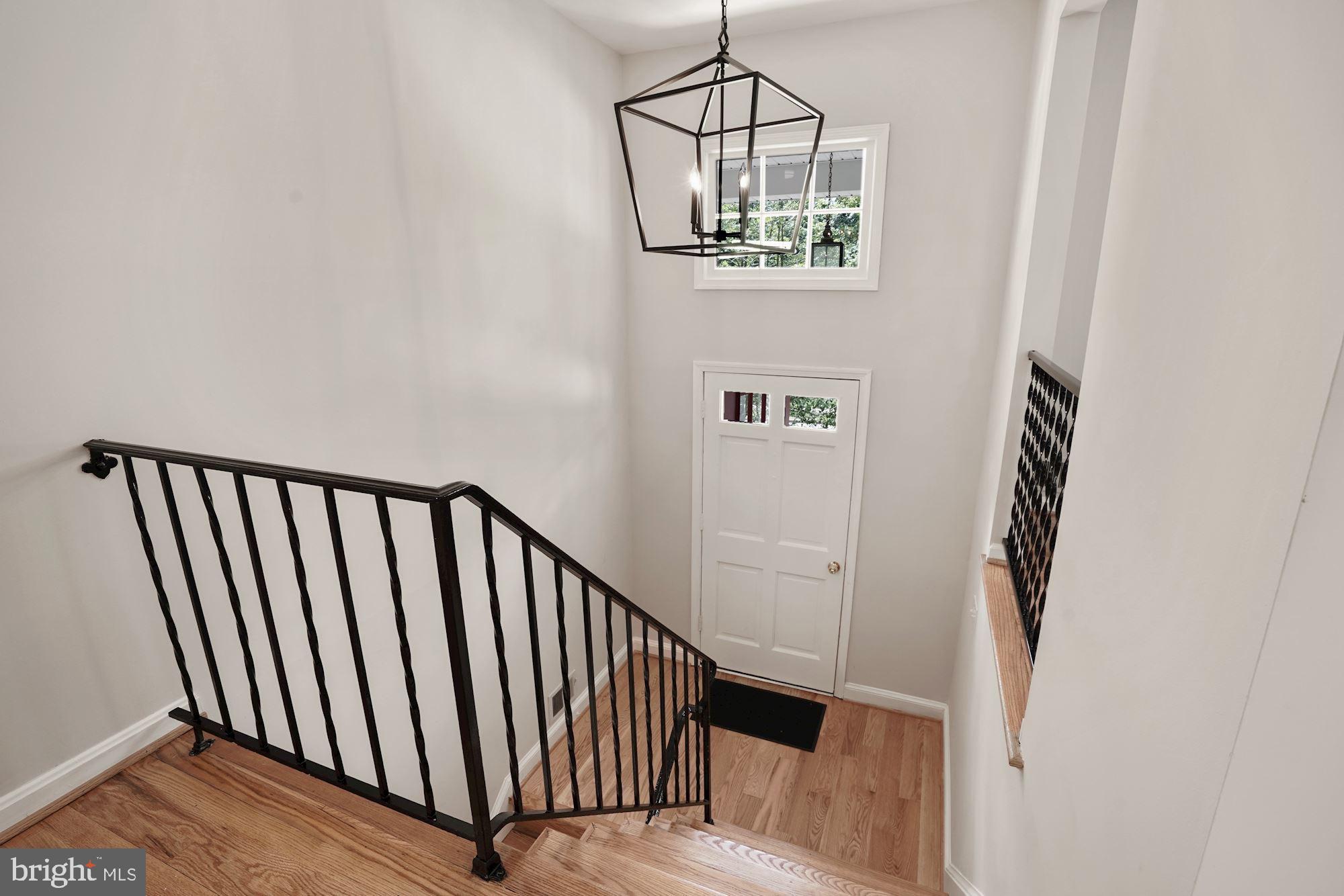 Entry Foyer going down to Lower level