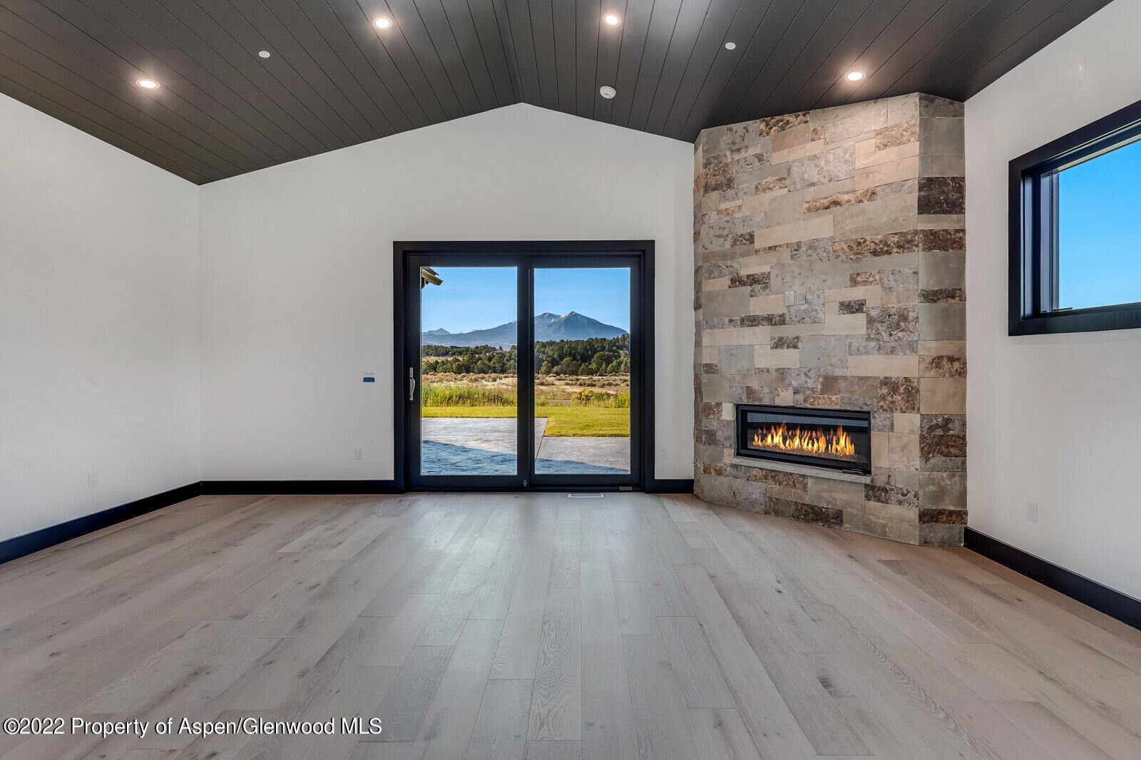 1093 Callicotte Ranch Road Carbondale, CO 81623 - Photo 14 of 27 an empty room with wooden floor and windows