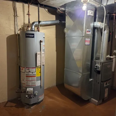 a view of water heater room