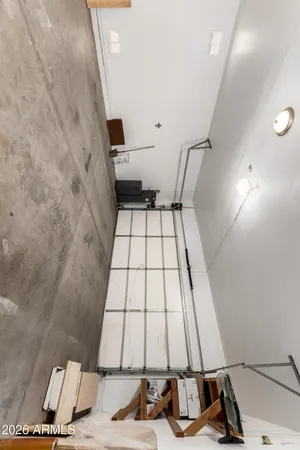 a view of a fireplace