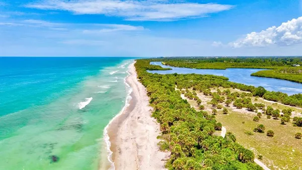 a view of an ocean and beach