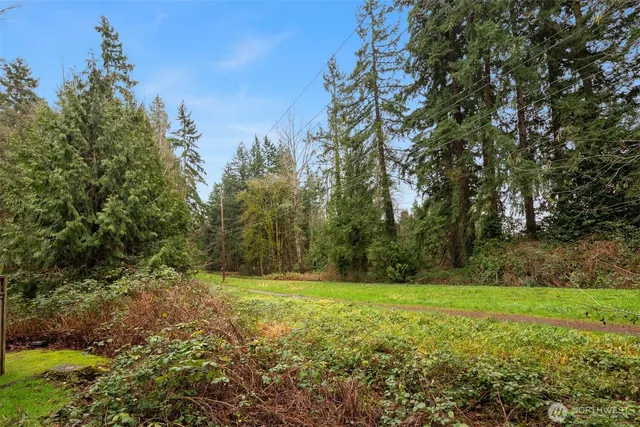 a view of outdoor space with a garden