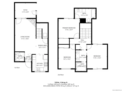 a picture of a floor plan