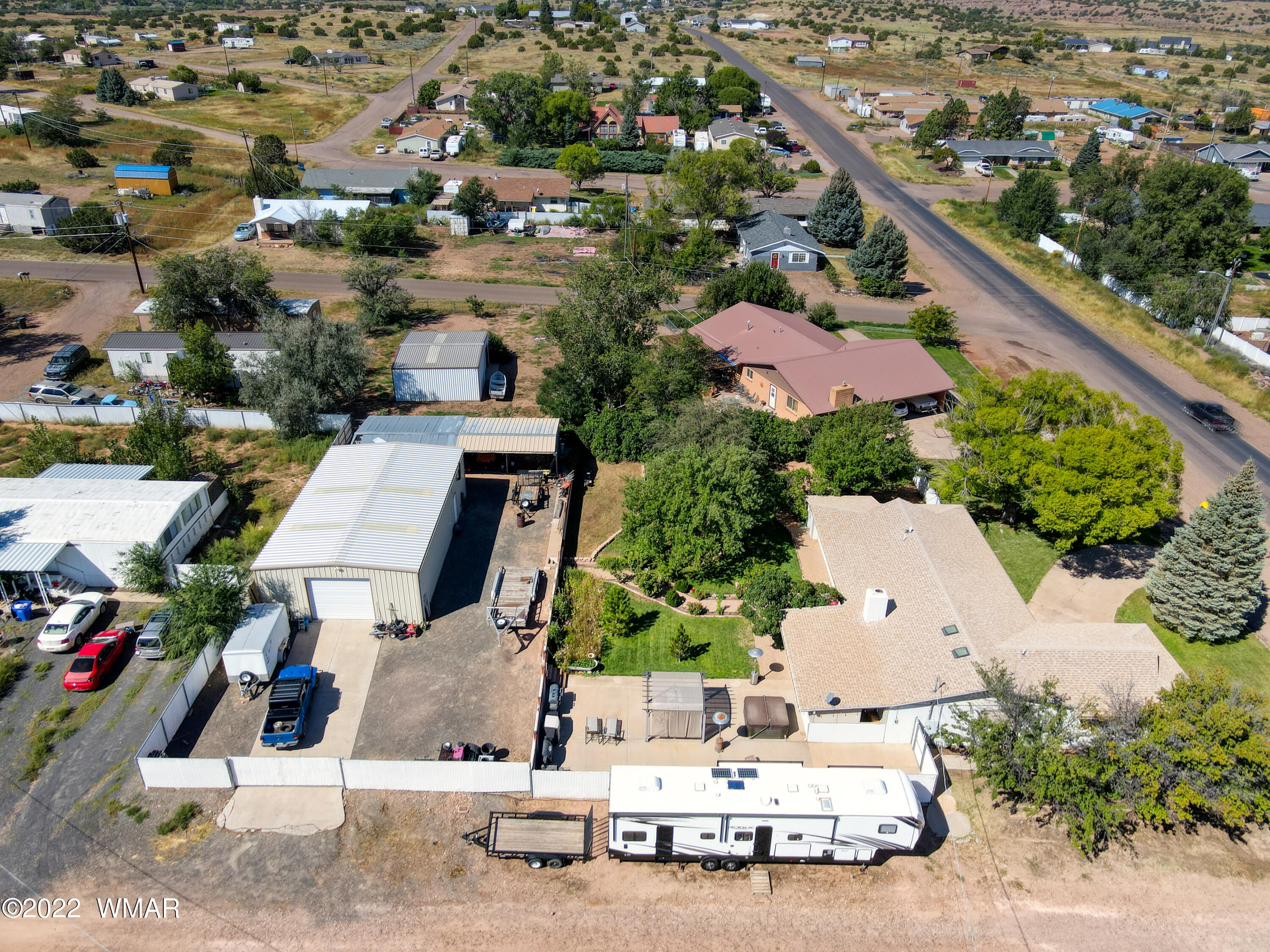 501 West 7th S Street Snowflake, AZ 85937 - Photo 33 of 33 an aerial view of a house with a yard and lake view