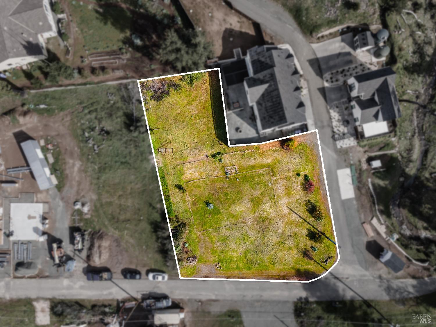 756 Sunnyside Road St. Helena, CA 94574 - Photo 2 of 5 an aerial view of a house with a swimming pool