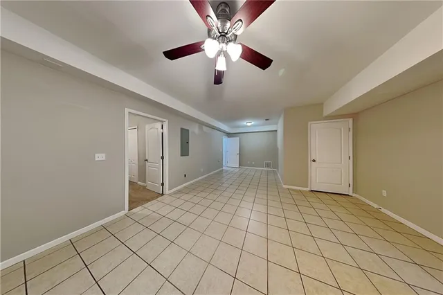 a view of an empty room