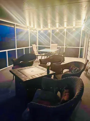 a view of a lake with houses